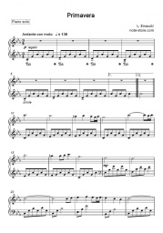 Ноты, аккорды Ludovico Einaudi - Primavera