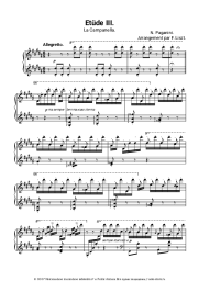 Ноты, аккорды Ференц (Франц) Лист - La Campanella (Paganini Etude No. 3)