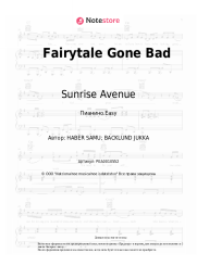 Ноты, аккорды Sunrise Avenue - Fairytale Gone Bad