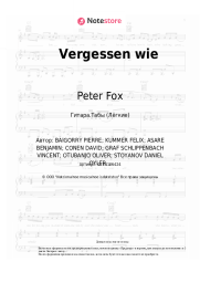 undefined Peter Fox - Vergessen wie