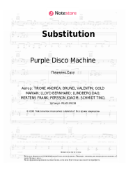 Ноты, аккорды Purple Disco Machine, Kungs - Substitution