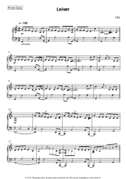 Ноты, аккорды LEA - Leiser