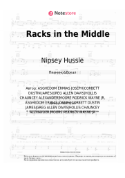 Ноты, аккорды Nipsey Hussle, Roddy Ricch, Hit-Boy - Racks in the Middle