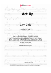 Ноты, аккорды City Girls - Act Up
