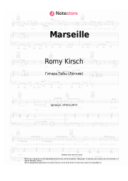 Ноты, аккорды Romy Kirsch - Marseille