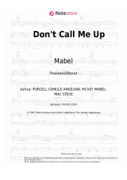 Ноты, аккорды Mabel - Don't Call Me Up