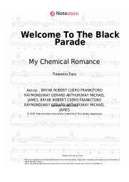 Ноты, аккорды My Chemical Romance - Welcome To The Black Parade