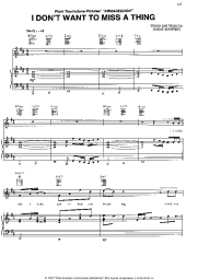 Ноты, аккорды Aerosmith - I Don't Want To Miss A Thing