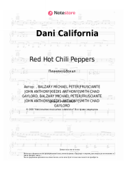 Ноты, аккорды Red Hot Chili Peppers - Dani California