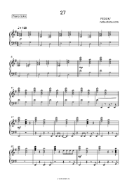 Ноты, аккорды Feduk - 27