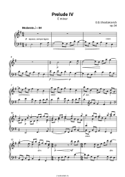 undefined Дмитрий Шостакович - Прелюдия Ми минор, op.34 №4