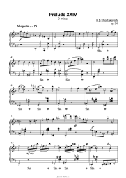 undefined Дмитрий Шостакович - Прелюдия Ре минор, op.34 №24