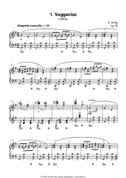 undefined Эдвард Григ - Лирические пьесы, op.38. №1 Berceuse