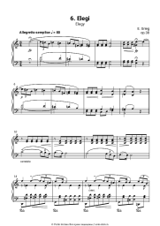 Ноты, аккорды Эдвард Григ - Лирические пьесы, op.38. №6 Elegy