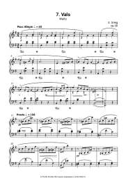 Ноты, аккорды Эдвард Григ - Лирические пьесы, op.38. №7 Waltz