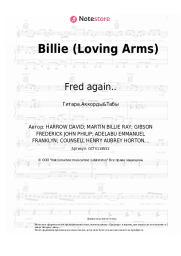 Ноты, аккорды Fred again.. - Billie (Loving Arms)