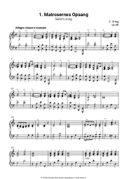 undefined Эдвард Григ - Лирические пьесы, op.68. №1 Sailors' Song