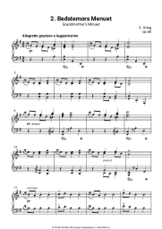 undefined Эдвард Григ - Лирические пьесы, op.68. №2 Grandmother's minuet