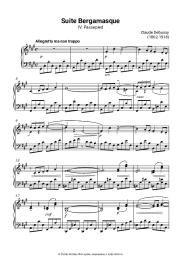 Ноты, аккорды Клод Дебюсси - Бергамасская сюита, L.75, часть 4. Паспье
