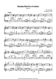 undefined Вольфганг Амадей Моцарт - Соната для фортепиано № 8, K. 310/300d, ч. 3 Presto