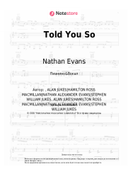 undefined Nathan Evans - Told You So