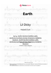 Ноты, аккорды Lil Dicky - Earth