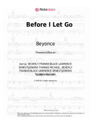 undefined Beyonce - Before I Let Go