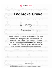 Ноты, аккорды AJ Tracey - Ladbroke Grove