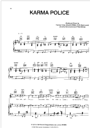 Ноты, аккорды Radiohead - Karma Police