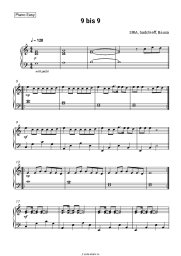Ноты, аккорды SIRA, badchieff, Bausa - 9 bis 9