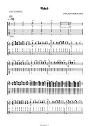 Ноты, аккорды SIRA, badchieff, Bausa - 9 bis 9