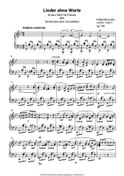 undefined Феликс Мендельсон - Песни без слов, Op.19b: No.6 Andante sostenuto: Venetianisches Gondellied