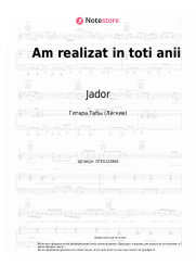 undefined Jador, Georgiana Lobont, Culita Sterp - Am realizat in toti anii