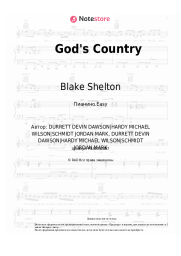 Ноты, аккорды Blake Shelton - God's Country