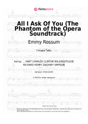 Ноты, аккорды Emmy Rossum, Patrick Wilson, Andrew Lloyd Webber - All I Ask Of You (The Phantom of the Opera Soundtrack)