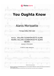 Ноты, аккорды Alanis Morissette - You Oughta Know