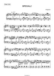 Ноты, аккорды King Gnu - SPECIALZ
