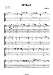 Ноты, аккорды King Gnu - SPECIALZ