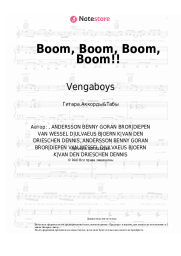 Ноты, аккорды Vengaboys - Boom, Boom, Boom, Boom!!