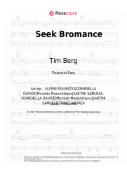 Ноты, аккорды Tim Berg, Amanda Wilson - Seek Bromance