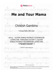 Ноты, аккорды Childish Gambino - Me and Your Mama