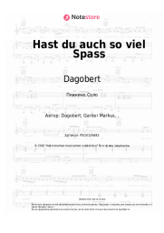 Ноты, аккорды Dagobert - Hast du auch so viel Spaß