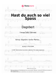 Ноты, аккорды Dagobert - Hast du auch so viel Spaß
