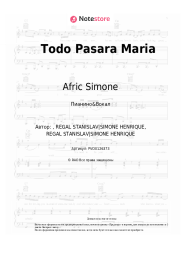 Ноты, аккорды Afric Simone - Todo Pasara Maria
