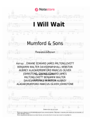 Ноты, аккорды Mumford & Sons - I Will Wait
