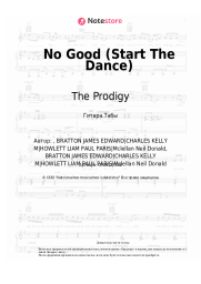 Ноты, аккорды The Prodigy - No Good (Start The Dance)