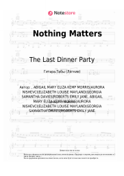 Ноты, аккорды The Last Dinner Party - Nothing Matters