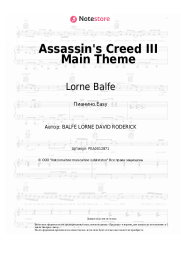 Ноты, аккорды Lorne Balfe - Assassin's Creed III Main Theme