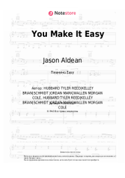 Ноты, аккорды Jason Aldean - You Make It Easy
