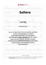 Ноты, аккорды Lunay, Daddy Yankee, Bad Bunny - Soltera